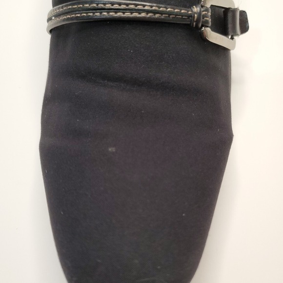 Munro American Women's Shoes Cindi Black Fabric Heels With Strap Sz 8.5M - Picture 15 of 16